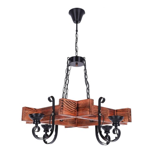 Holz vintage lampe - lampe, hängelampe