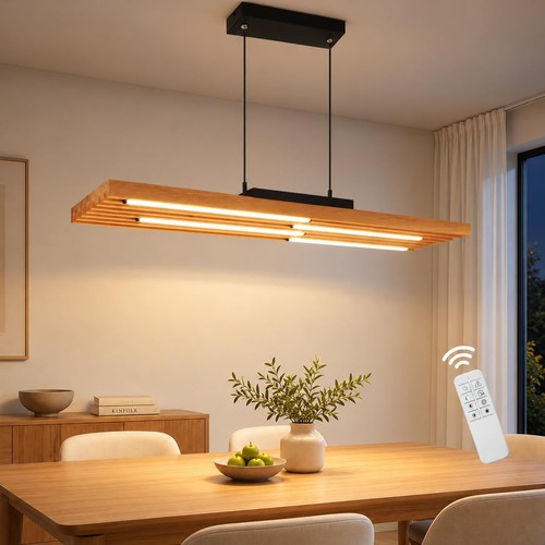 Hängelampe esstisch holz - holz, 33w