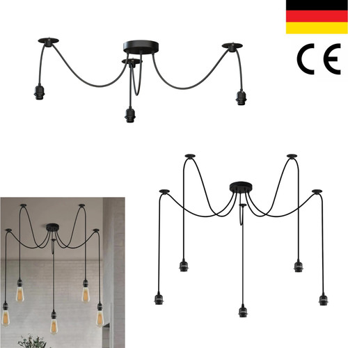 Retro spinne hängelampe e27 - hängelampe,