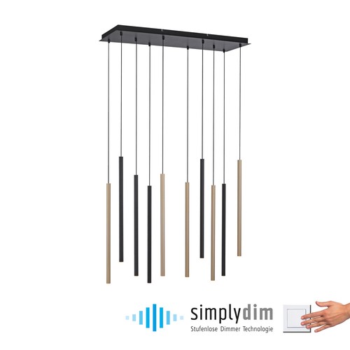 Led pendelleuchte schwarz - pendelleuchte,