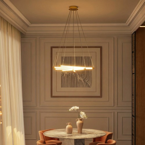 Homcom led deckenlampe 50w - 50w,, 5